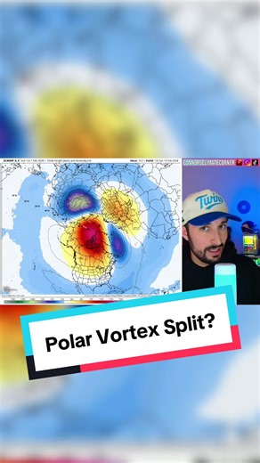 Models continue to hint at an upcoming split of the stratospheric polar vortex, this could mean an extended winter for many. 2.1.26 #polarvortex #arcticblast #forecast #outlook #coldblast