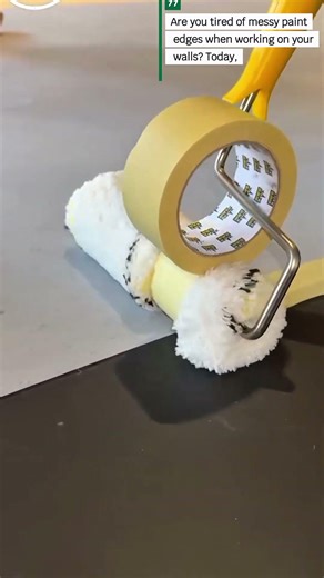 Genius Painter's Tape Roller Hack | DIY Painting Tip for Clean Edges"