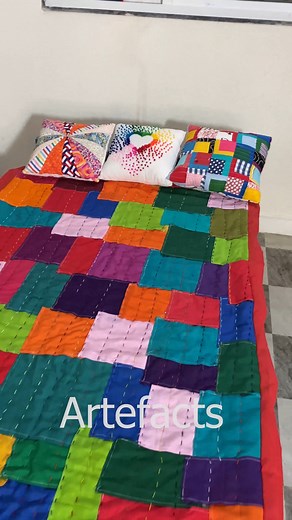 670K views · 1.9K reactions | Quilt making at home - Scraps of fabric #fblifestyle #sewing | Artefact | Facebook
