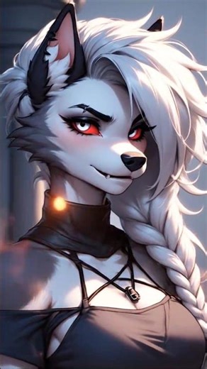 Fierce Wolf Girl Animation | 8s Furry Art Short #furry #youtubeshorts