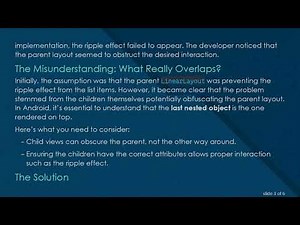 How to Fix Ripple Effect Issues in Custom LinearLayout in Android