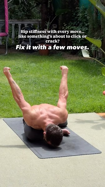Hip stiffness? Don’t ignore this #hipmobility #homeworkout #mobility #jointhealth #rehabilitation