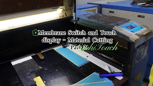 Membrane Switch and Touch display - Material Cutting Part 2 #Membrane Switch #Membrane Keypad #Touch