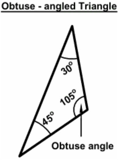 Obtuse - Angled Triangle with ONE Angle GREATER THAN 90 degree