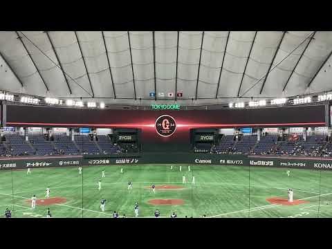 2022/03/02 東京ドームの新メインビジョン (& リボンビジョン) によるパノラマ映像の様子 (その2)