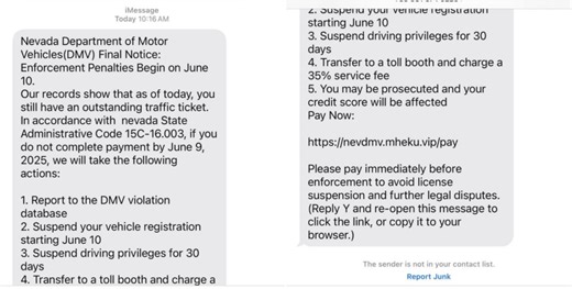 New unpaid traffic ticket DMV text scam reported in many states
