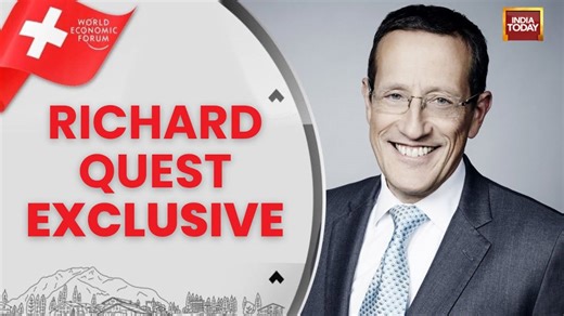 Richard Quest discusses AI revolution, India's trade shifts, and geopolitical tensions at Davos