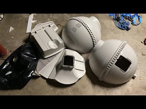 REASSEMBLY of Litter Robot 3 Open Air (including liner, two pieces of globe, and shield/sifter)