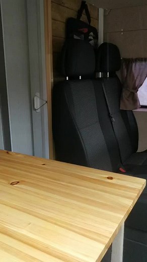 Stylish Van Interior with Versatile Seating Options