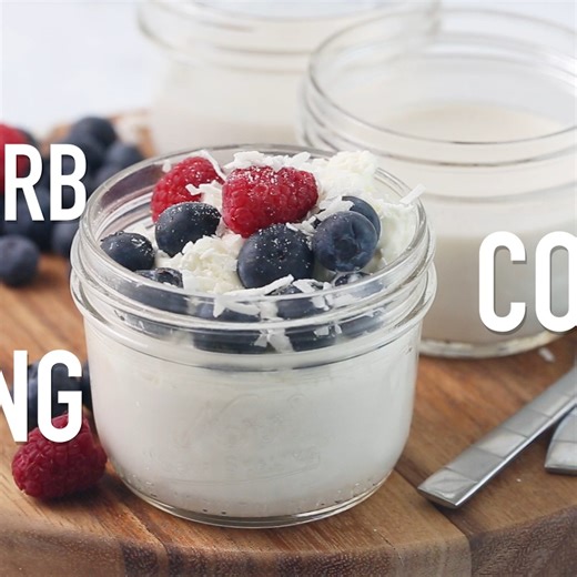 20K views · 167 reactions | Beautiful Sugar Free Coconut Pudding presented in mason jars for a perfectly portioned keto, low carb, paleo dessert! Comment "COCONUT" and I'll send you the recipe! | SugarFreeMom.com | Facebook