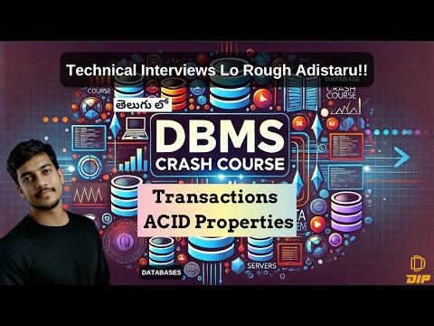 A Deep Dive into DBMS Transactions: ACID Properties & Transaction Lifecycle #dbms #codingintelugu