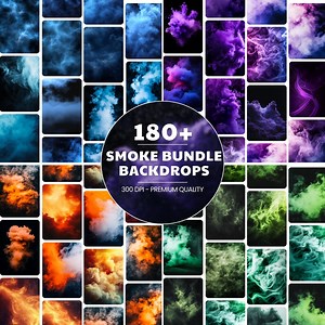 180  Colored Smoke Backgrounds: Sports Poster Backdrops (digital Download) - Etsy