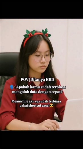 Cincayo | Excel Tips | Desember D.nya apa? Diterima Kerja👍 Kalau mau filenya buat belajar dari nol, komen MAU ya. #exceltips #microsoftexcelpemula... | Instagram