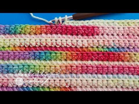Crochet an EASY Rib Stitch with a Simple ONE ROW REPEAT 🤩