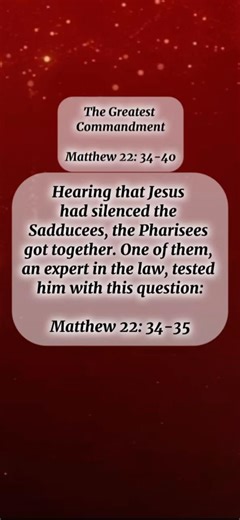 “The Greatest Commandment”