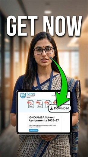 IGNOU MBA Solved Assignments 2026-27 🔥 New Assignments Available | Low Price #IGNOU #IGNOUMBA