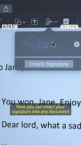 Signing a digital document can be a hassle - printing it, signing it, rescanning it... But here's an easier way to do it if you have a Mac! ✍️ | BBC Click