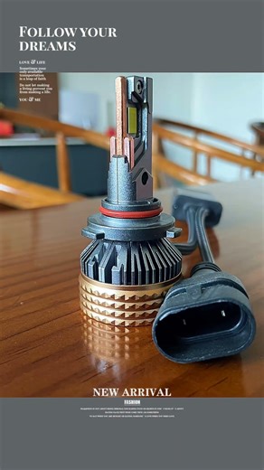 Motorcycle headlight installation effect #ledlights #led