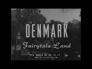 "DENMARK A FAIRYTALE LAND" 1954 DENMARK TRAVELOGUE / EDUCATIONAL FILM ROSKILDE COPENHAGEN 86824