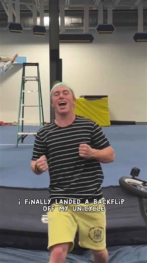 Landing My First Backflip Off a Unicycle!
