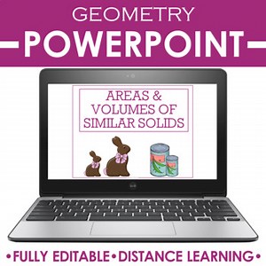 Areas & Volumes of Similar Solids Geometry PowerPoint Editable Teaching Slides