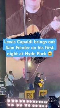 Lewis Capaldi and Sam Fender sing ‘Rein Me In’ at BST Hyde Park #lewiscapaldi