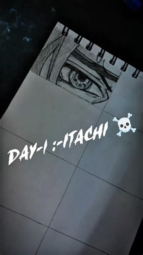 DAY-1 ITACHI EYE #shorts #shortsfeed #itachi