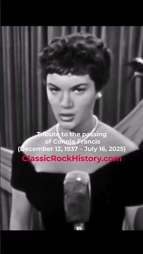 A Tribute To The Passing Of The Legendary Connie Francis