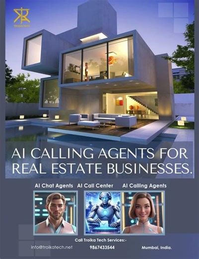 AI Calling Agents for Real Estate Businesses by Troika Tech