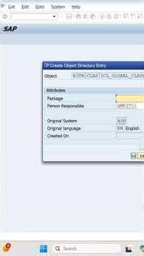Global Class Creation in SAP #sapabap #coding #abapdeveloper #abaponhana #programming #saps4hana