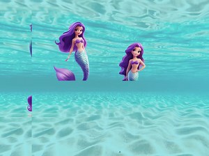 Purple Watercolour Mermaid Clip Art Pack! 16 Vibrant Images, Digital Download, 300DPI, Transparent Background, Personal Use Licence. - Etsy