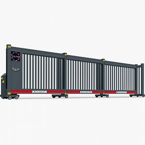 [Hot Item] Aluminum Retractable Gate Folding Intelligent Automatic Retractable Electric Door