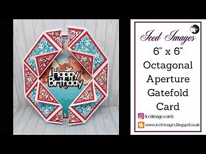6x6 Octagonal Aperture Gatefold Card