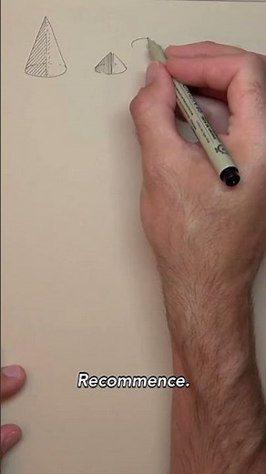 Drawing a cone in 3D: understanding volume and perspective for beginners