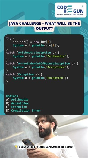 Can you predict the output before running the code?Comment your answer and test your Java knowledge!