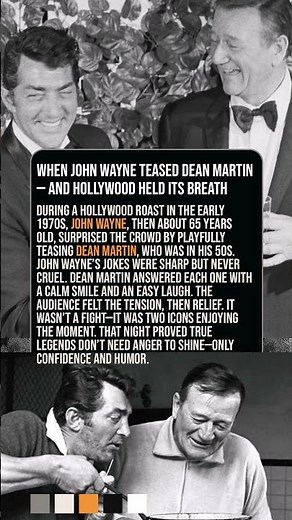 When John Wayne Teased Dean Martin — And Hollywood Held Its Breath 🎤✨ #Shorts