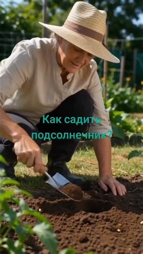 How to plant sunflowers? The active link to this post is in the header of my profile! #shorts