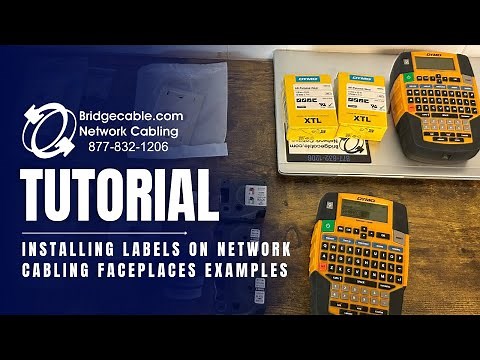 Installing Labels on Network Cabling Faceplates and Position Examples | Training BridgeCable.com