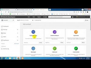 Create facebook App Id and Secrect key for website
