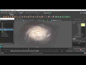 Maya nParticle Tutorial - Galaxy nParticle Effects
