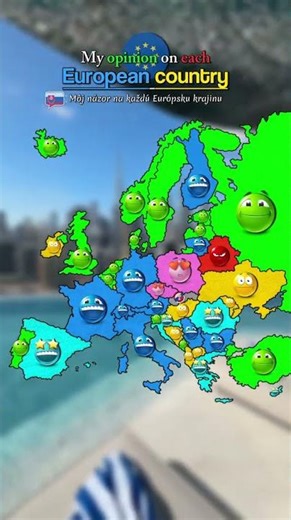 My opinion on each European country 🇪🇺 #shorts #maps #mappers #slovakmaps #opinion