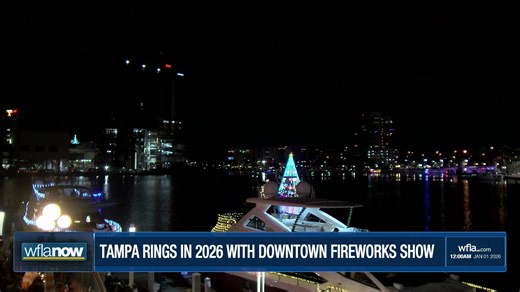 HAPPY NEW YEAR 🎇 Thousands in downtown Tampa are ringing in 2026 with a fireworks show. https://www.wfla.com/news/thousands-set-to-attend-new-years-eve-celebration-in-downtown-tampa/ | WFLA News Channel 8