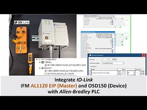 IOLK07. Integrate IO-Link IFM AL1120 EIP into Allen Bradley PLC (Process Data and Parameter)