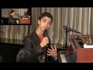 Ethan Bortnick: "Speech and performance by 13-year-old prodigy"