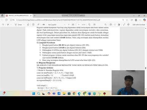 Video Projek Modul 4 Mikroprosesor dan Mikrokontroler