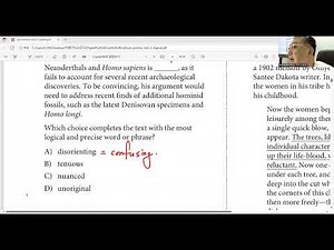 Digital SAT Practice Test 2회 - Module 1 / 7번