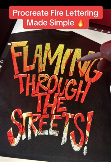 Procreate Fire Lettering Made Simple 🔥