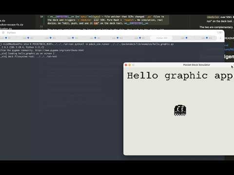 Python desktop simulator for Nunomo Pocket Deck