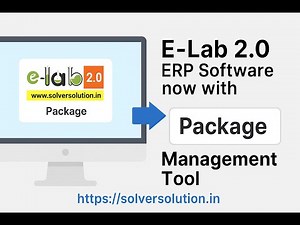 E-Lab 2.0 Now with Package Management Tool by solversolution.in