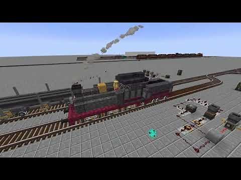 Minecraft Create Mod Steam n Rails Runaround Test